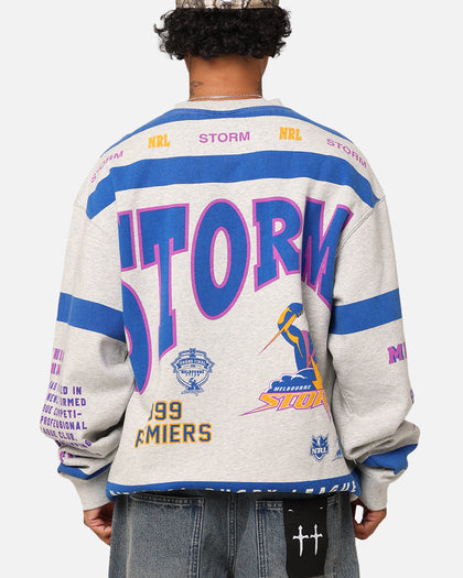 Mitchell & Ness Melbourne Storm Team Crewneck Grey Marle