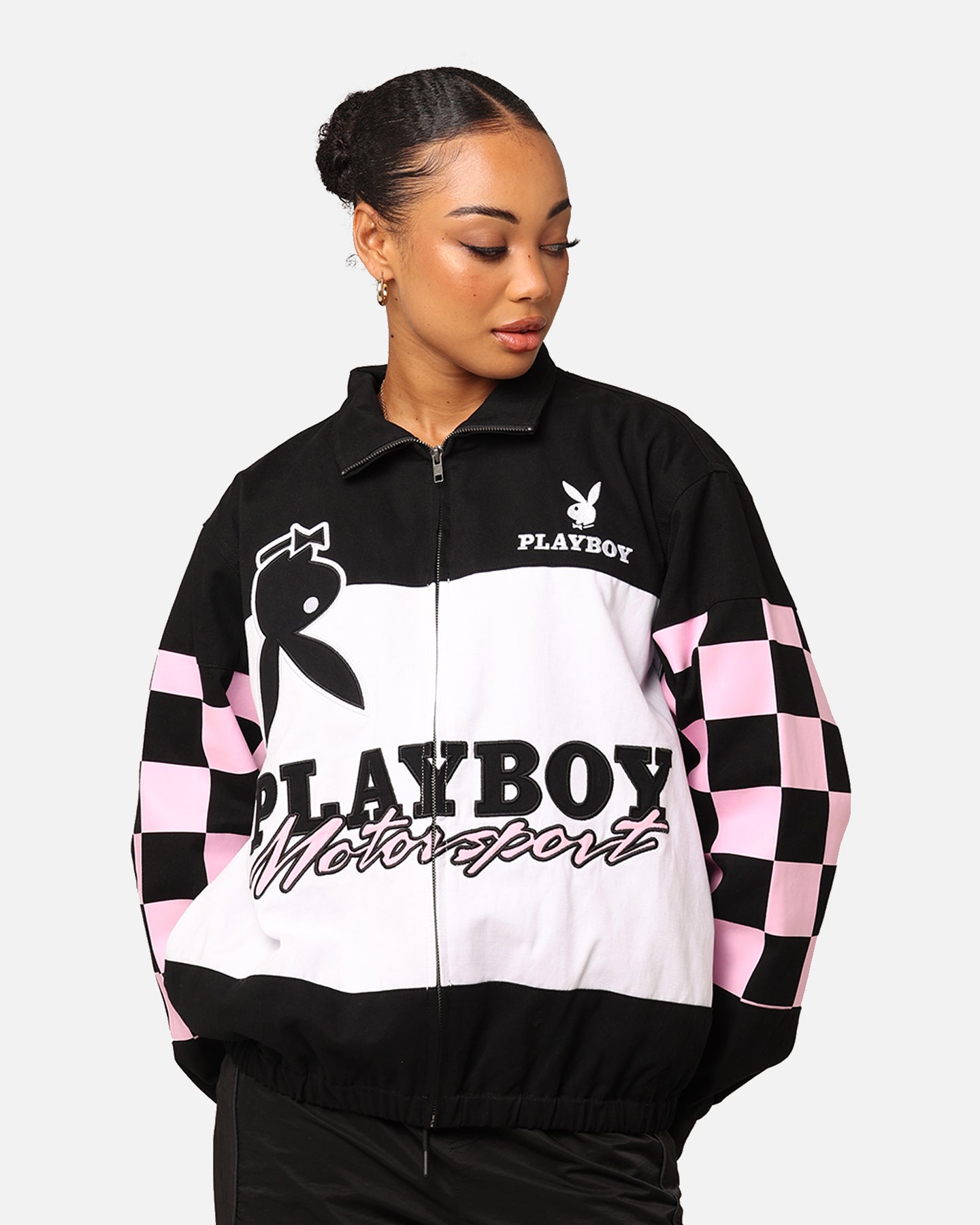PLAYBOY × example スウェット Vintage Playboy Crop Top Hoodie Sweatshirt S Size but to Fit