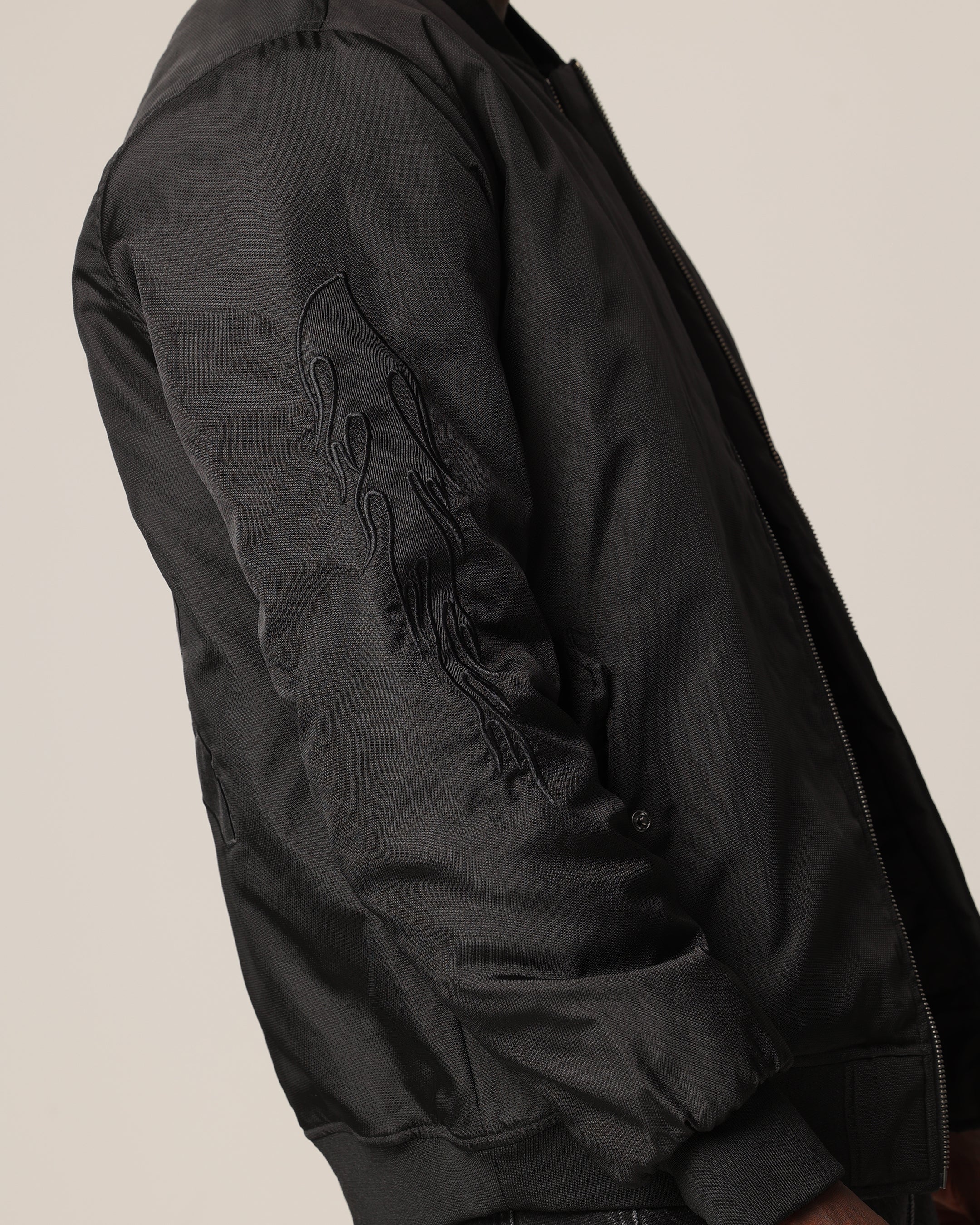 Saint Morta Hellfire Bomber Jacket Black | Culture Kings US