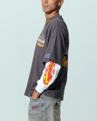 Loiter Motor Box T-Shirt Charcoal