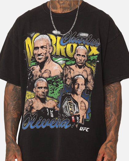 UFC By Goat Crew Charles "Do Bronx" Oliveira Charles The Champ Vintage T-Shirt Black Wash