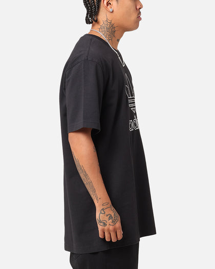 Adidas Outline Trefoil T-Shirt Black