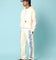 Carré Botanical Zip Up Hoodie Off White