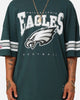 Majestic Athletic Philadelphia Eagles Vintage Sport Striped Sleeve T-Shirt Faded Teal