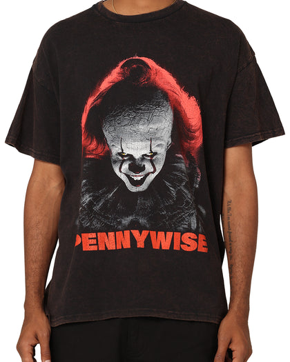 Goat Crew X Warner Bros. Entertainment Pennywise Face Vintage T-Shirt Black Wash