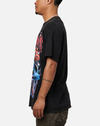 Goat Crew - Pixar Cars Delinquent Road Hazards Vintage T-Shirt Black Wash