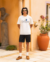 Playboy By Culture Kings Charm T-Shirt Off White