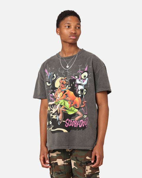 Scooby Doo 'Ruh Roh' Boys T-Shirt - Official Licensed Youth Tee, Black, Size 7-8 Years