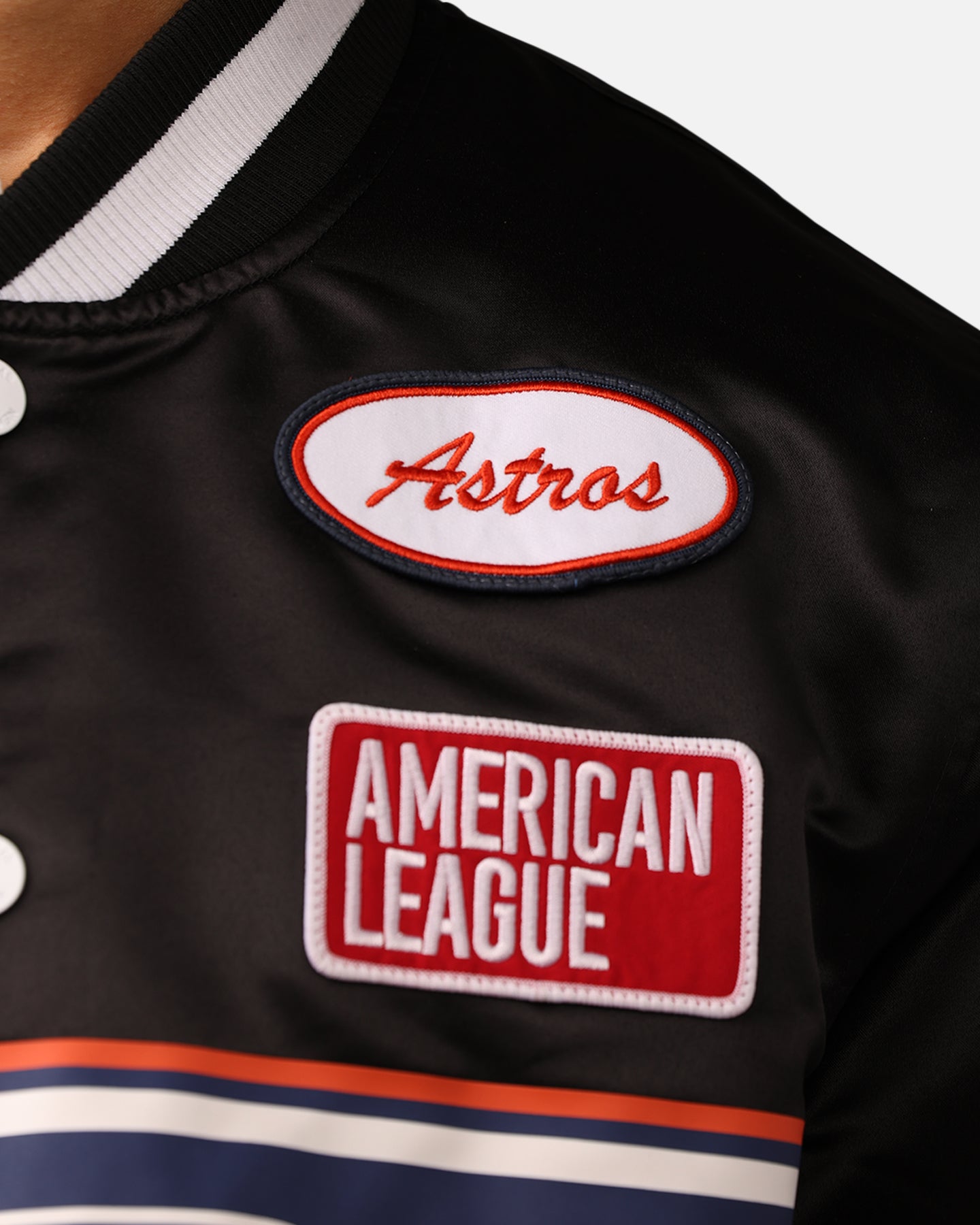新品完売レアBright Astrostuffs オーバーサイズジャケットS黒 New Era Houston Astros 2024 Rally Drive Jacket Black/White
