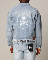 Saint Morta Post Humanous Denim Jacket Blue Wash