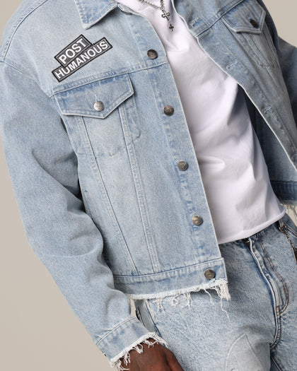 Saint Morta Post Humanous Denim Jacket Blue Wash