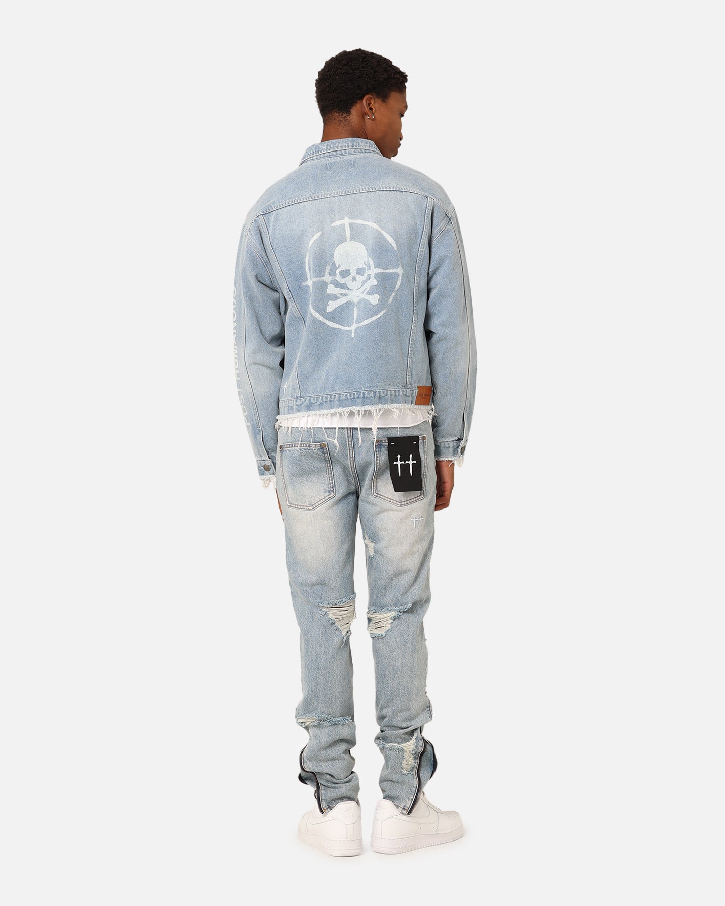 Saint Morta Post Humanous Denim Jacket Blue Wash | Culture Kings US