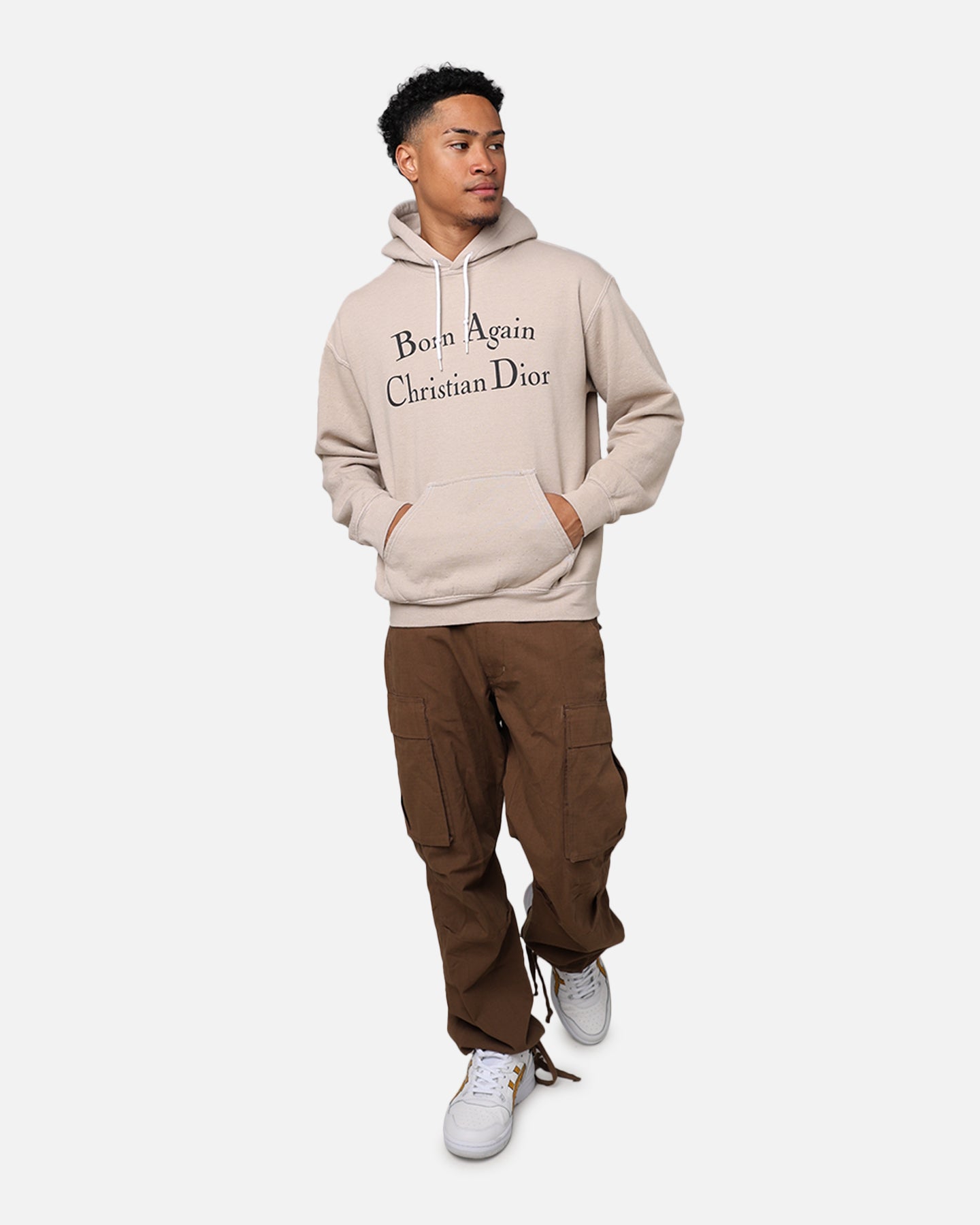 Secret Club Born Again Christian Dior Hoodie Sand | Culture Kings US