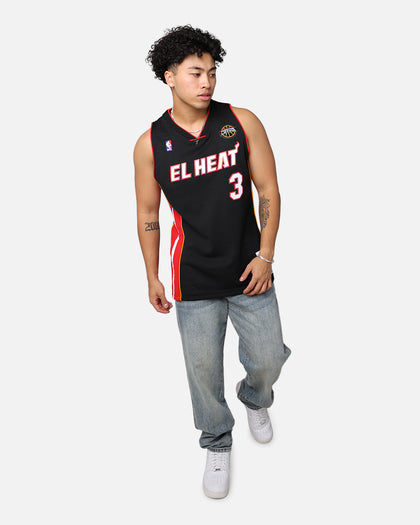 Mitchell & Ness Miami Heat Dwyane Wade '08-09 'Latin Nights Collection' Swingman Jersey Black