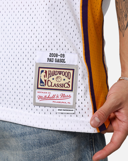 Mitchell & Ness Los Angeles Lakers Pau Gasol '08-09 'Latin Nights Collection' Swingman Jersey White