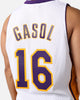 Mitchell & Ness Los Angeles Lakers Pau Gasol '08-09 'Latin Nights Collection' Swingman Jersey White