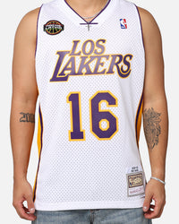 Mitchell & Ness Los Angeles Lakers Pau Gasol '08-09 'Latin Nights Collection' Swingman Jersey White