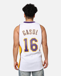 Mitchell & Ness Los Angeles Lakers Pau Gasol '08-09 'Latin Nights Collection' Swingman Jersey White
