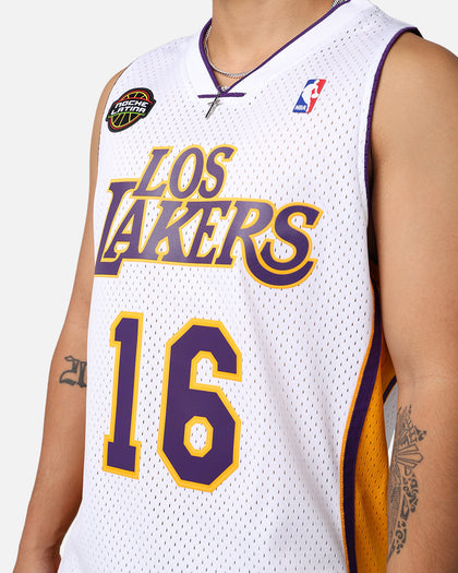 Mitchell & Ness Los Angeles Lakers Pau Gasol '08-09 'Latin Nights Collection' Swingman Jersey White