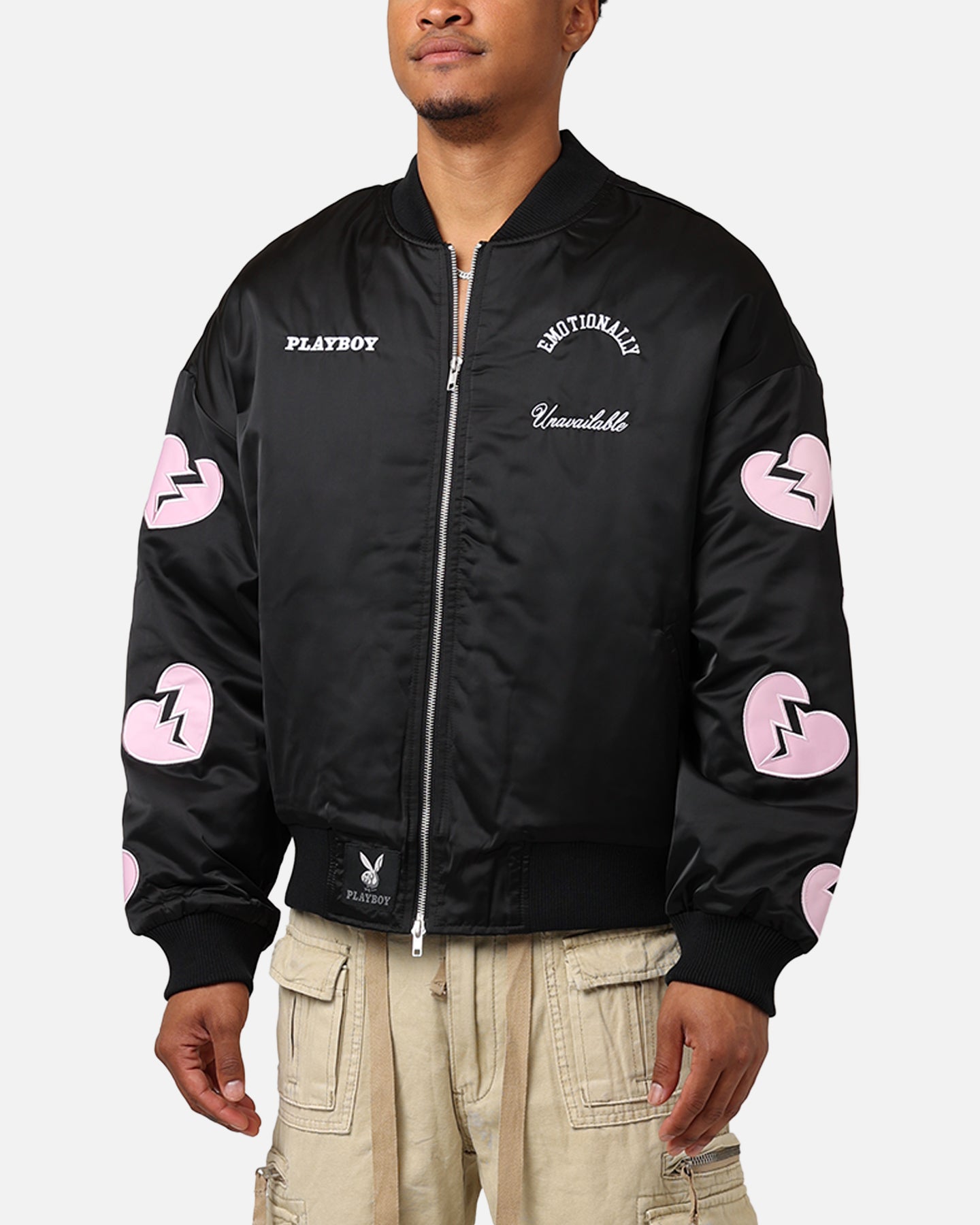 Playboy By Culture Kings Loverboy Bomber Jacket Black | Culture