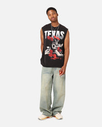Goat Crew Texas Vintage Muscle T-Shirt Black Wash