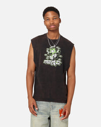 Goat Crew Y2K Ninja Vintage Muscle T-Shirt Black Wash