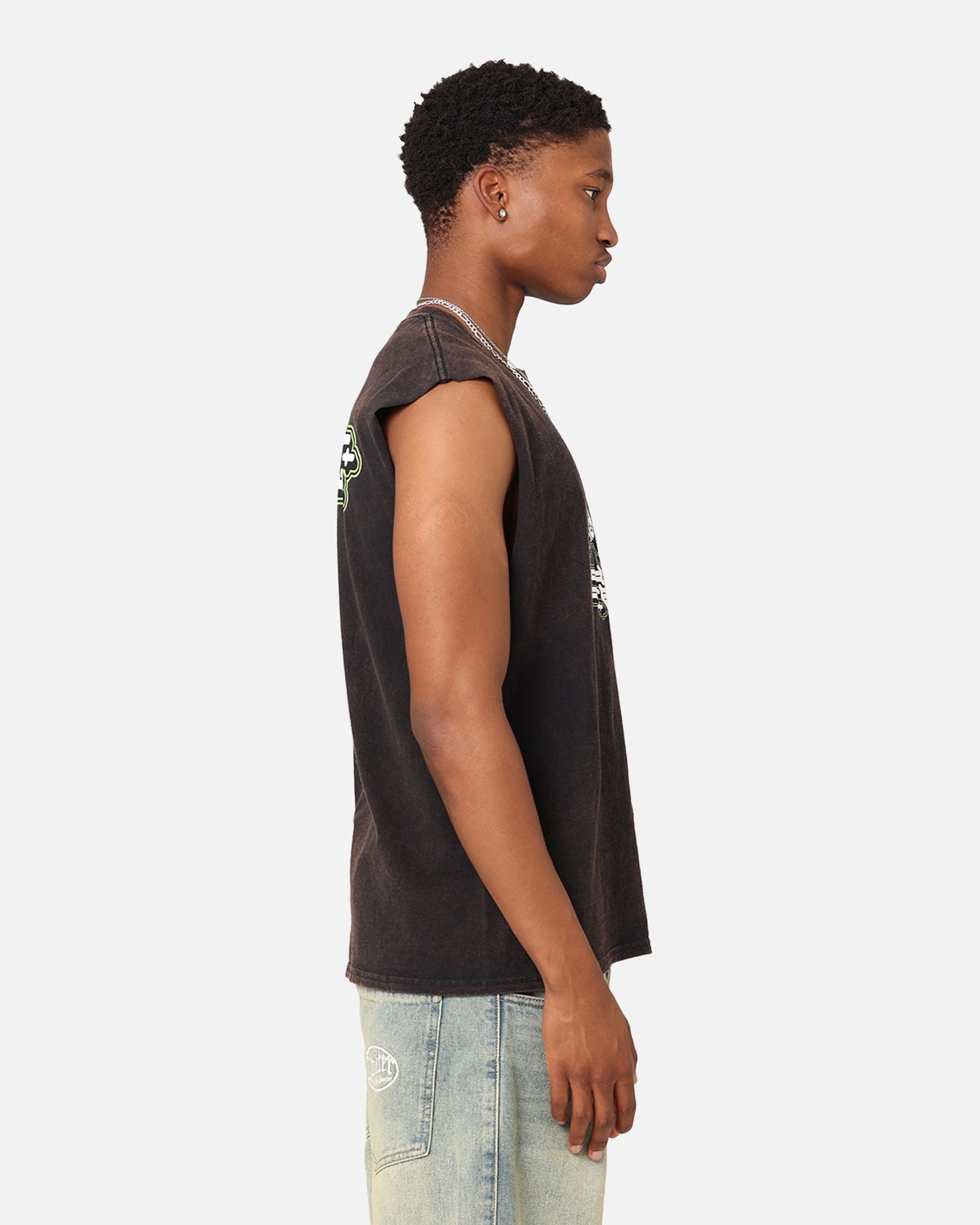 Goat Crew Y2K Ninja Vintage Muscle T-Shirt Black Wash | Culture