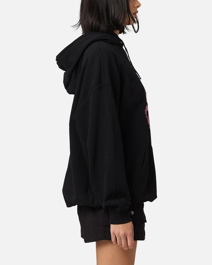 X-Girl Women's Teddy Oversized Hoodie Black