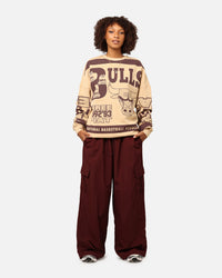 Mitchell & Ness Women's Chicago Bulls League Crewneck Warm Sand