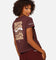 Mitchell & Ness Women's Chicago Bulls Wavey Text Shrunken Baby T-Shirt Fudge