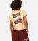 Mitchell & Ness Women's Los Angeles Raiders Wavey Text Shrunken Baby T-Shirt Warm Sand
