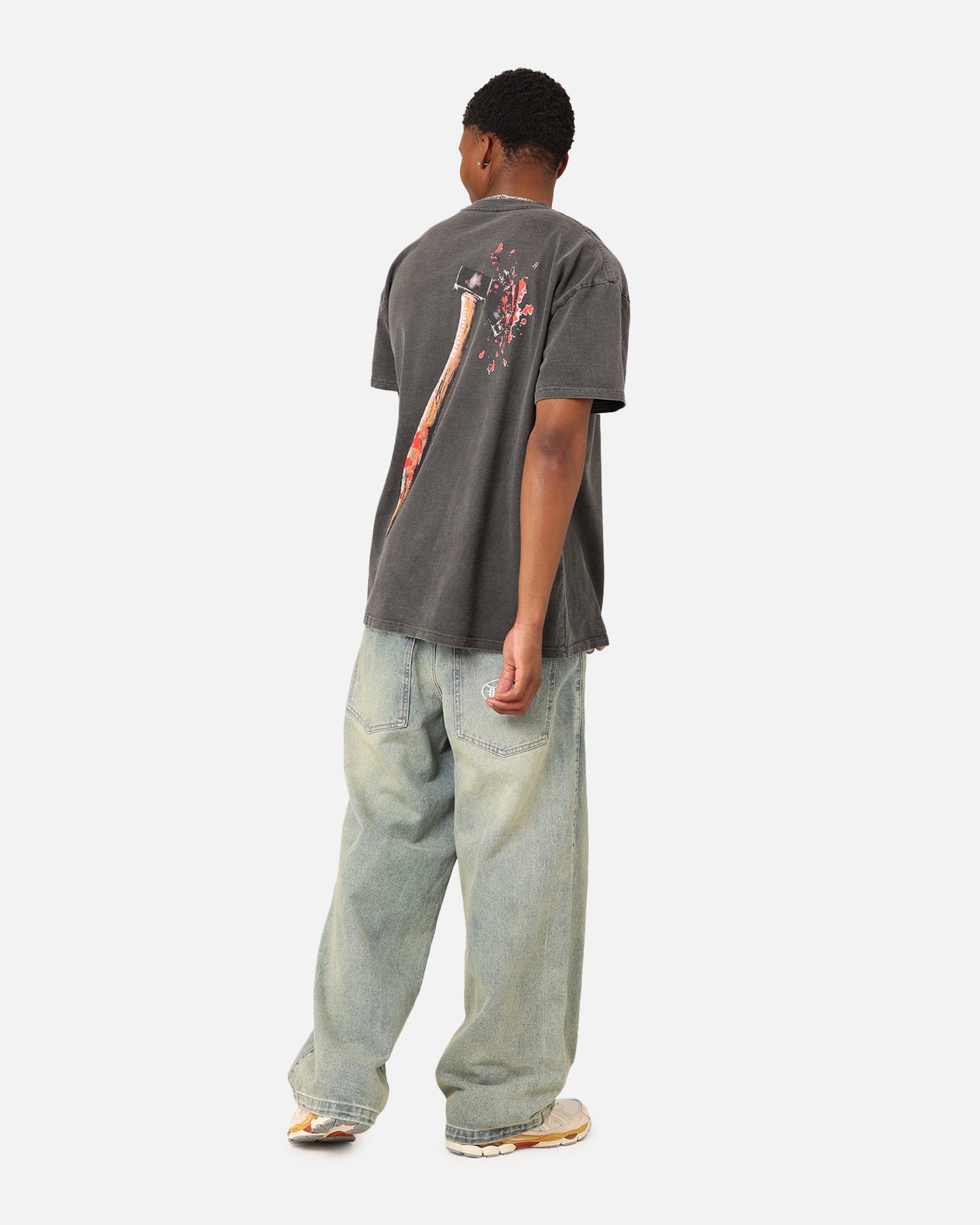 73Studio X Friday The 13th Vintage T-Shirt Black Wash | Culture