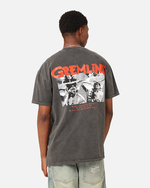 American Thrift X Gremlins Vintage Heavyweight T-Shirt Black Wash