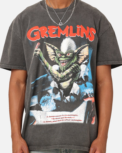 American Thrift X Gremlins Vintage Heavyweight T-Shirt Black Wash