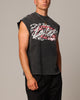 Loiter Motor Oversized Muscle T-Shirt Vintage Black