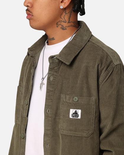 X-Large Corduroy Authentic Long Sleeve Work Shirt Military