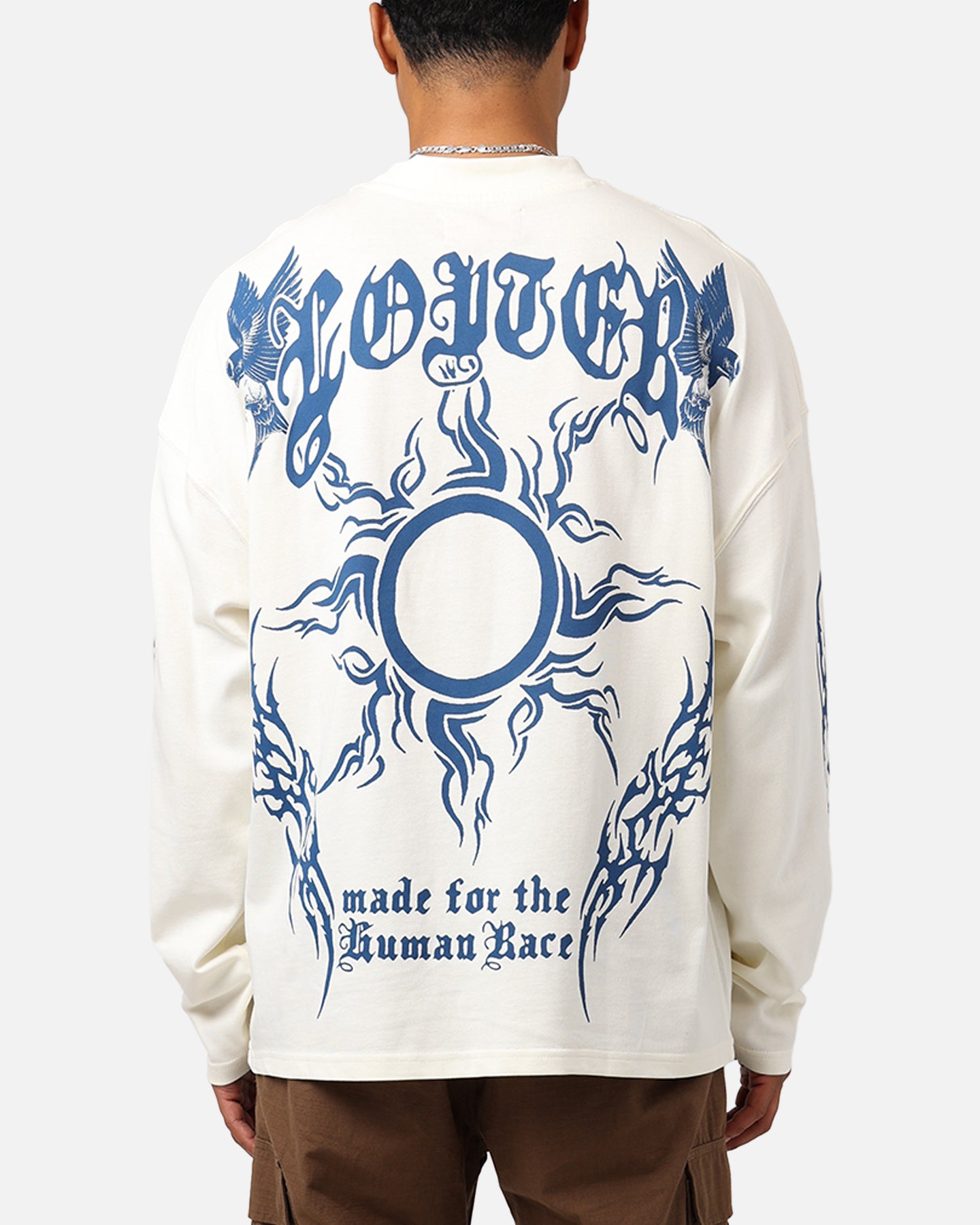 Loiter Hearts Ablaze Long Sleeve T-Shirt Off White | Culture Kings US