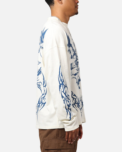 Loiter Hearts Ablaze Long Sleeve T-Shirt Off White