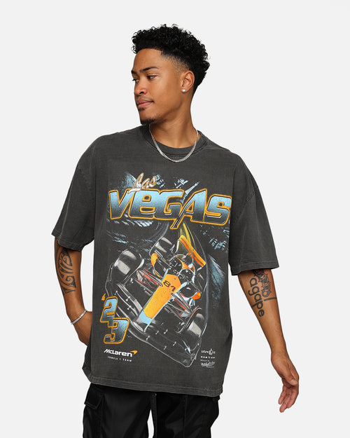 Mitchell & Ness X McLaren X Culture Kings Las Vegas Collection Oscar Piastri Vintage T-Shirt Black Wash