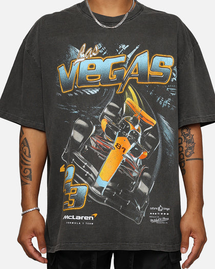Mitchell & Ness X McLaren X Culture Kings Las Vegas Collection Oscar Piastri Vintage T-Shirt Black Wash