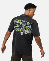 American Thrift X Goosebumps Fever Tree Vintage T-Shirt Black Wash