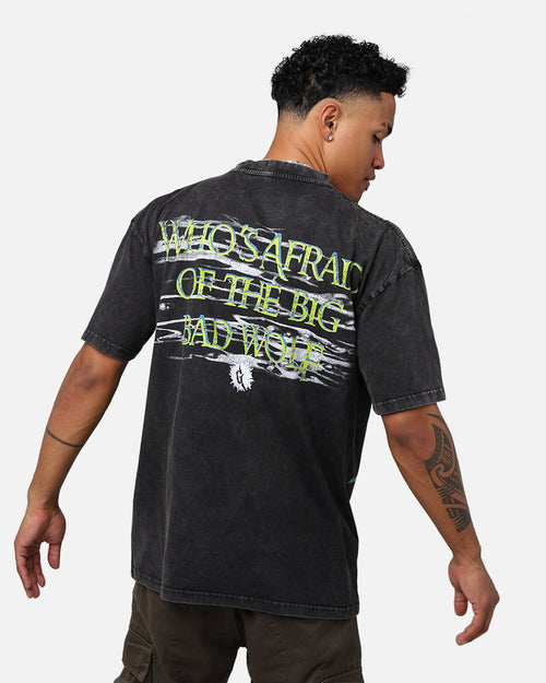 American Thrift X Goosebumps Fever Tree Vintage T-Shirt Black Wash