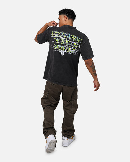American Thrift X Goosebumps Fever Tree Vintage T-Shirt Black Wash