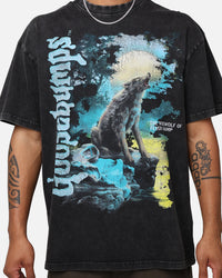 American Thrift X Goosebumps Fever Tree Vintage T-Shirt Black Wash