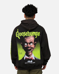 American Thrift X Goosebumps Living Dummy Vintage Hoodie Black Wash