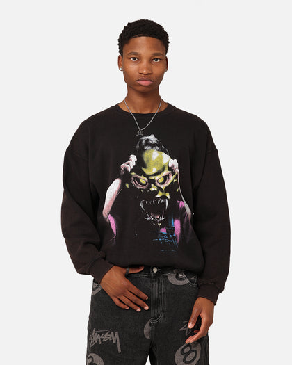 American Thrift X Goosebumps The Haunted Mask Crewneck Black Wash