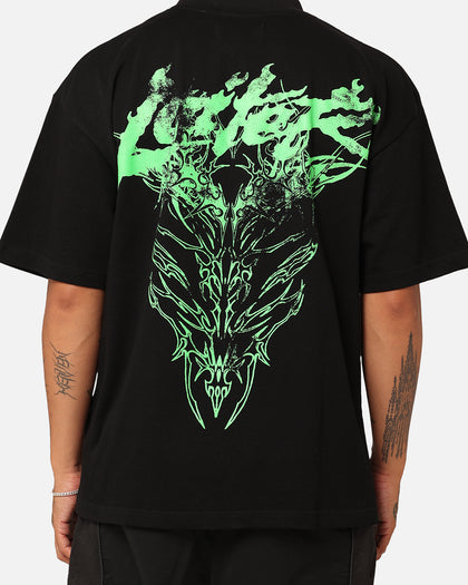 Loiter Lotus Oversized T-Shirt Black