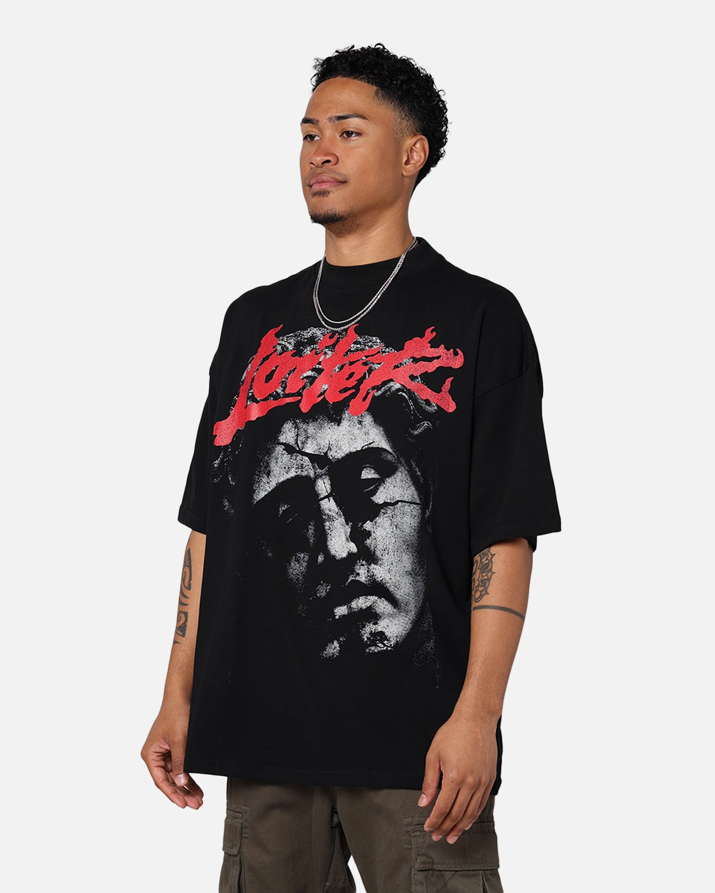 Loiter Search And Destroy Oversized T-Shirt Black | Culture Kings US