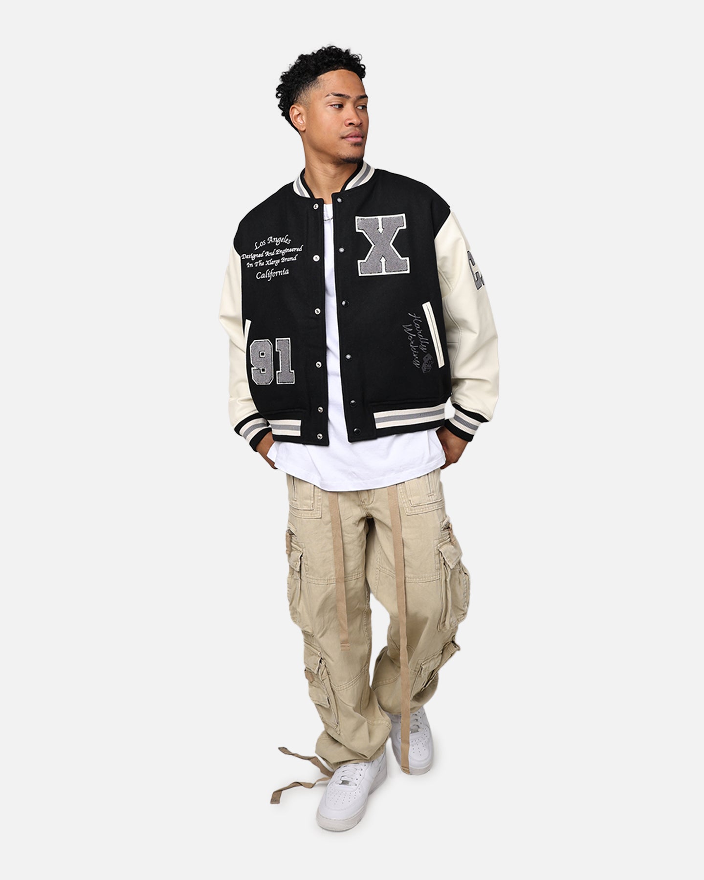 X-Large OG Logo Varsity Jacket Black | Culture Kings US