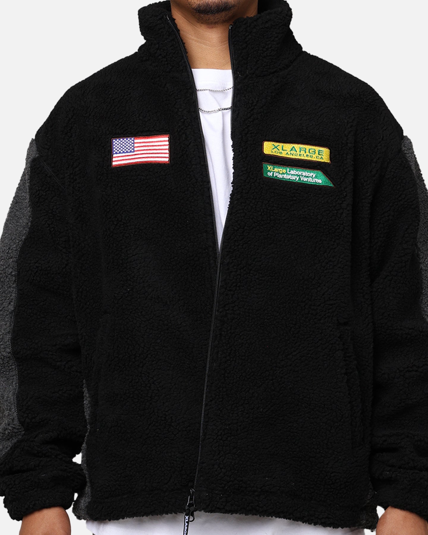 X-Large Panelled Boa Fleece Jacket Black | Culture Kings US X-Large Panelled Boa Fleece Jacket Black | Culture Kings US